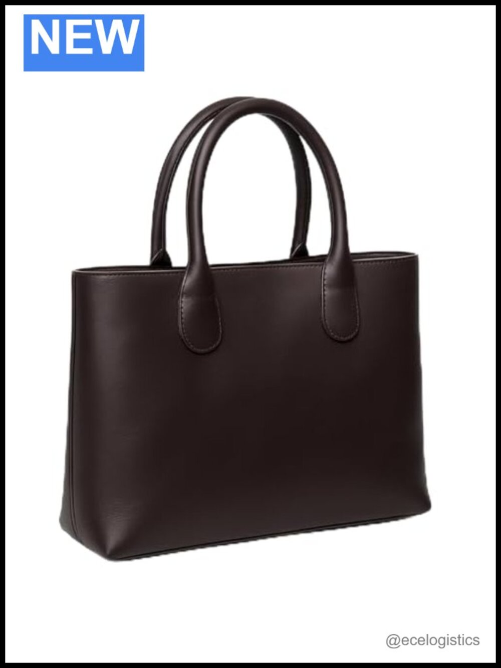 Full Grain Leather Tote Bag Women Handbag Shoulder Crossbody 15.5 Inch